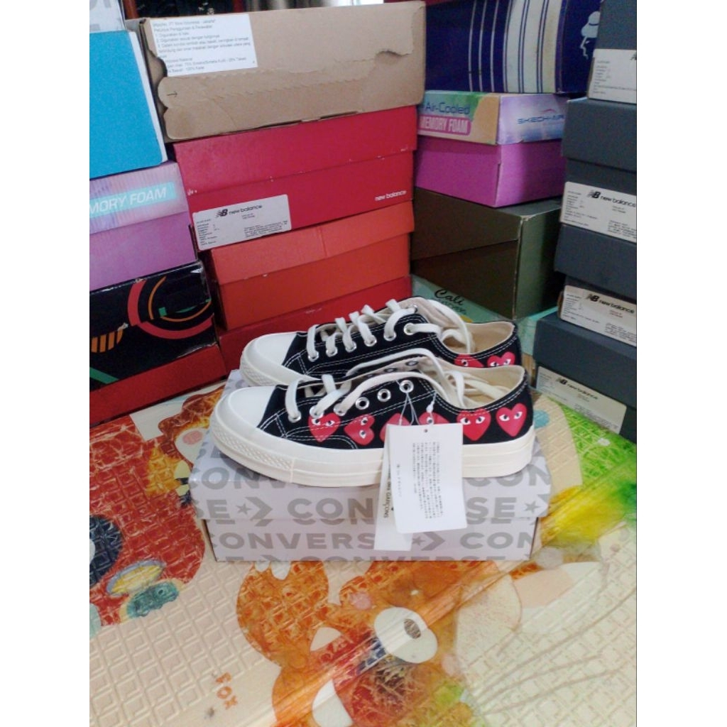 Converse CDG Play Low multi heart