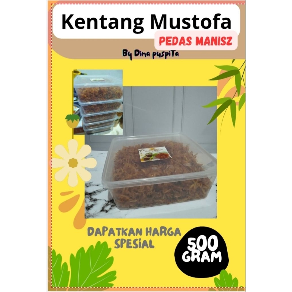 

KENTANG MUSTOFA 500gram pedas manis by Dina puspita