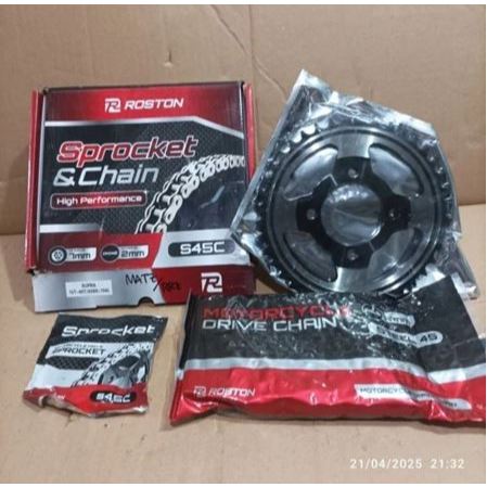 Gir Set Gear Paket Sepuhan 40T Honda Supra / Supra Fit Lama / Grand / Prima High Quality