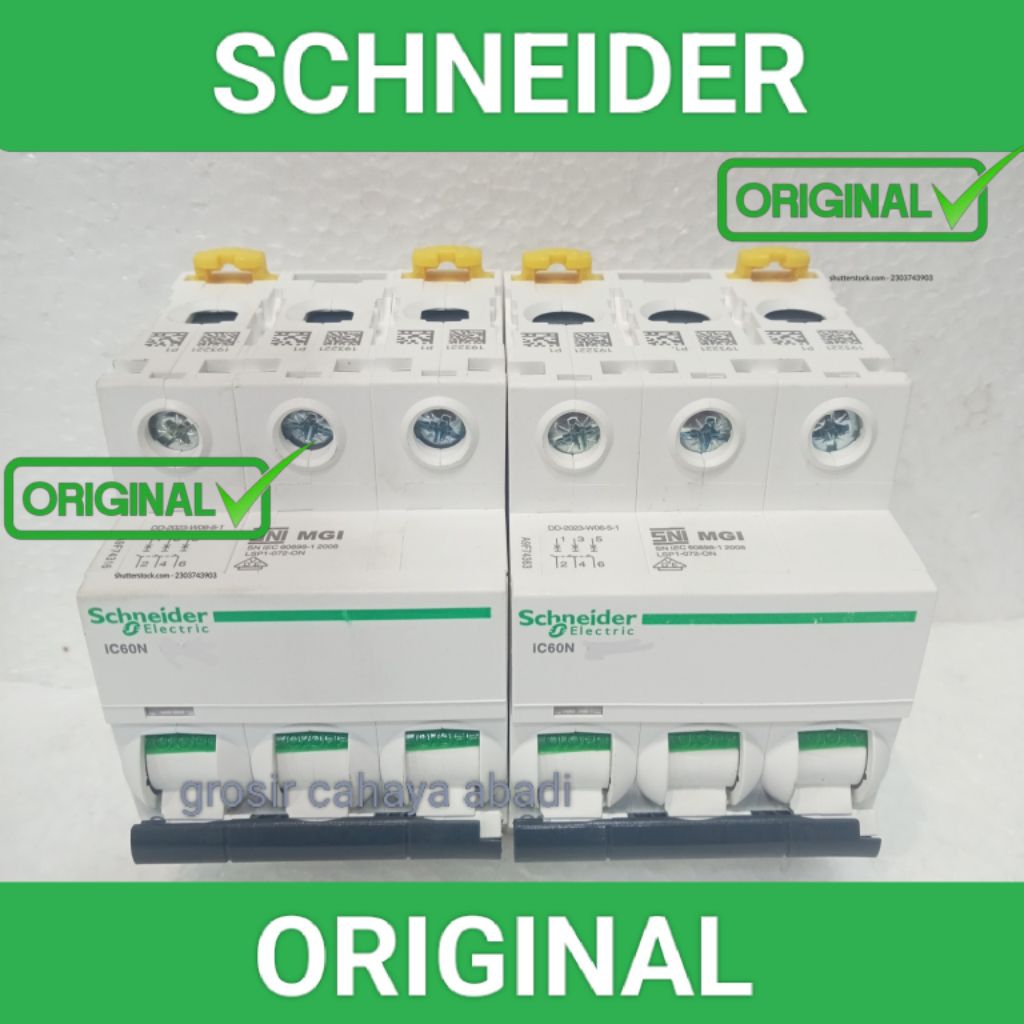 MCB Schneider original Acti9 A9F74304 3P phase 4A 4ampere mcb 3phase 4ampere mcb Schneider original
