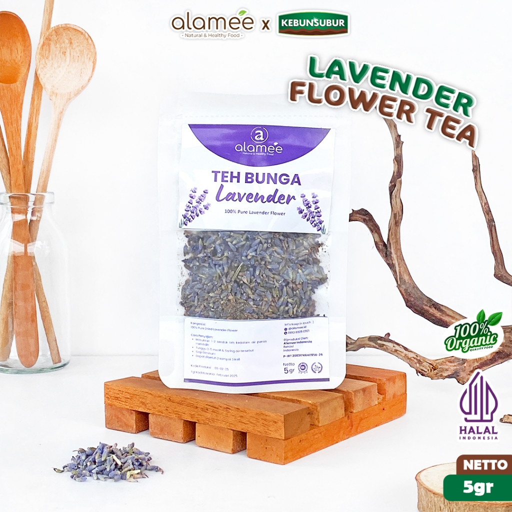 

ALAMEE Teh Lavender Organik Kering Dried Flower Tea Bunga 5gr Premium kebunsubur