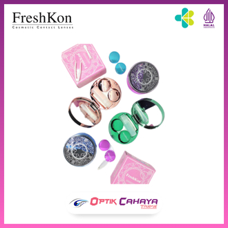 Optik Cahaya Truevue - Tempat softlens merk FRESHKON / satu set aksesoris softlens / Lens case softl