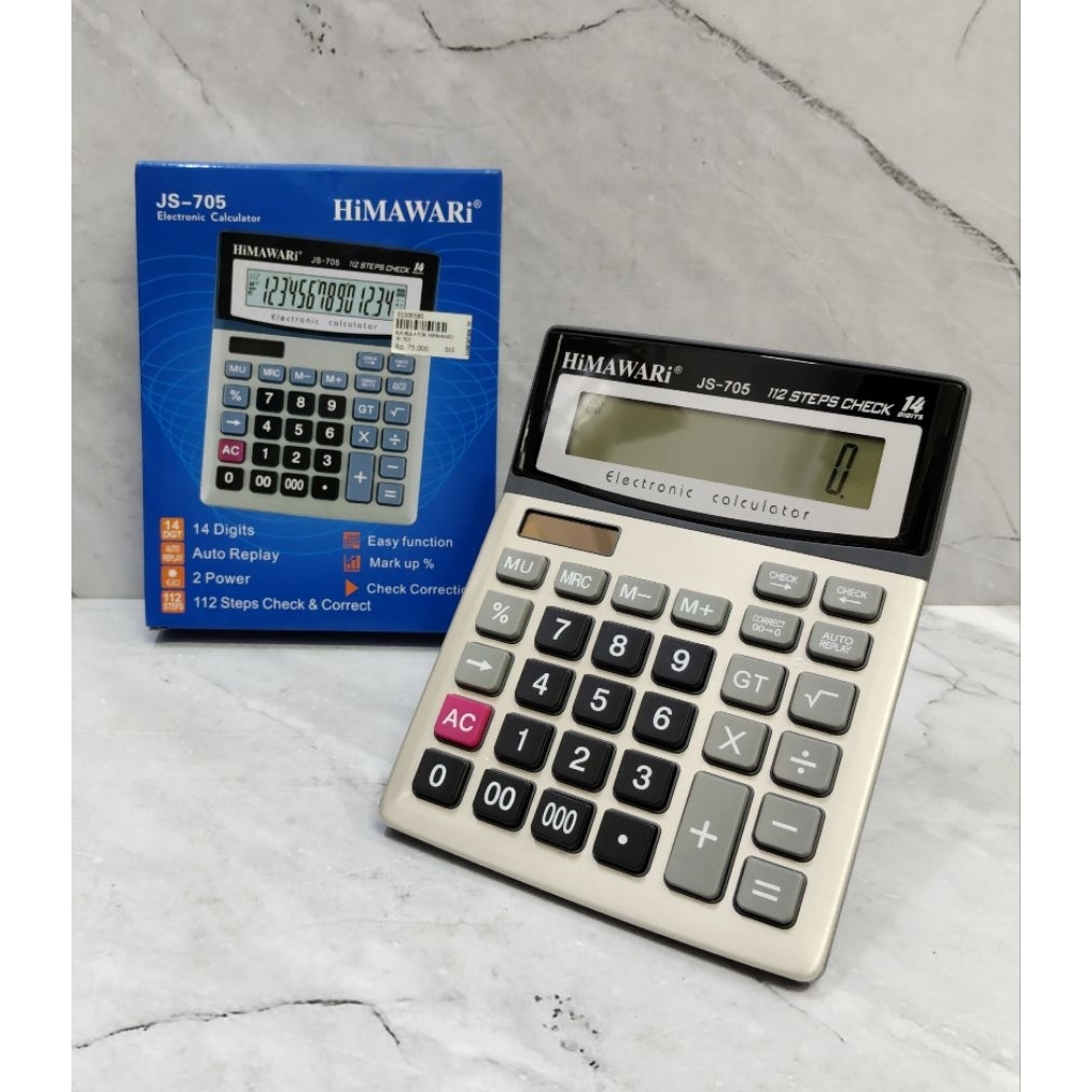 

KALKULATOR HIMAWARI JS 705 / KALKULATOR 14 DIGIT / KALKULATOR ELEKTRONIK - HIMAWARI