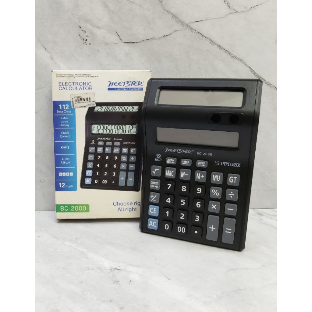 

KALKULATOR BEETSTER 2000 / KALKULATOR 12 DIGIT / KALKULATOR 2 LAYAR / KALKULATOR ELEKTRONIK - BEETSTER