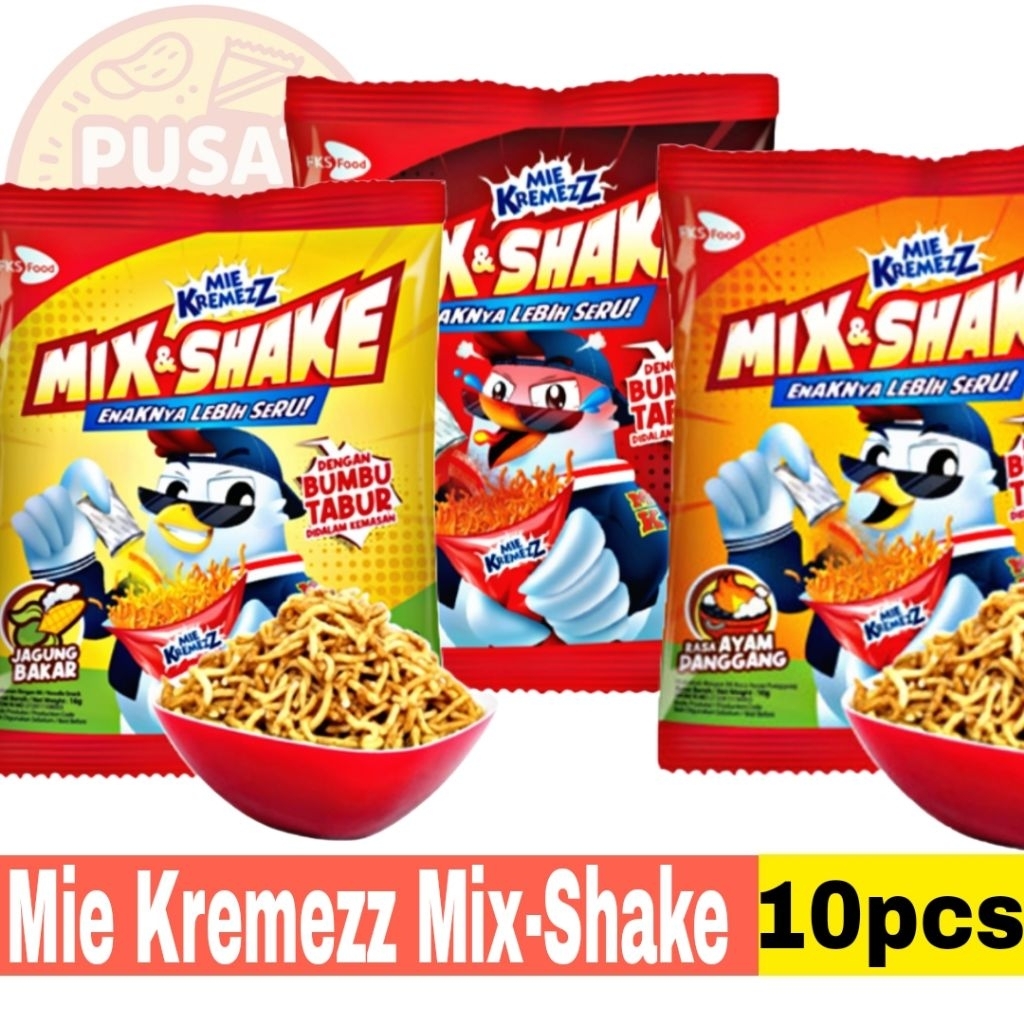 

Snack Mie Kremezz Mix-Shake Renceng isi 10pcs