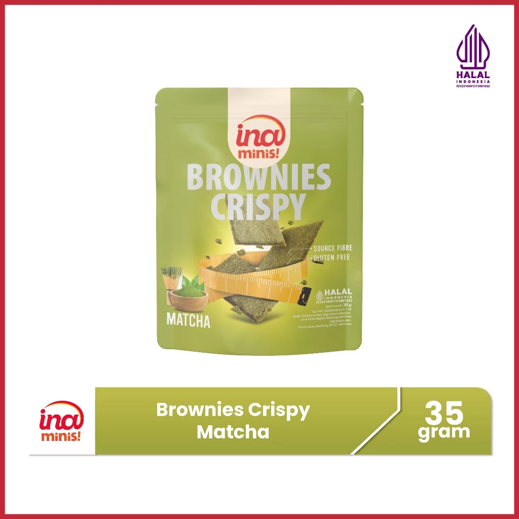 

Ina Minis Gluten Free Brownies Crispy Matcha by Ina Cookies