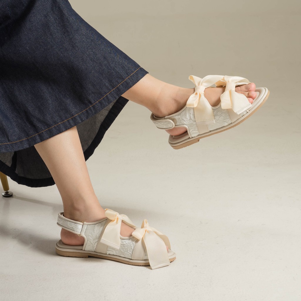 Dianable - Hanna ivory Flat Sandal Wanita