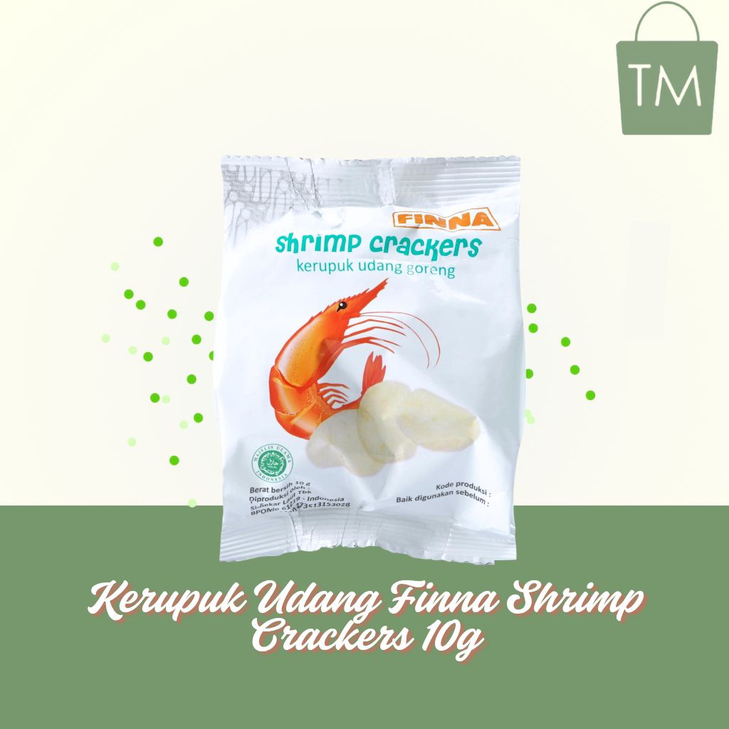 

Kerupuk Udang Finna Shrimp Crackers 10g - Camilan Gurih Renyah Siap Goreng
