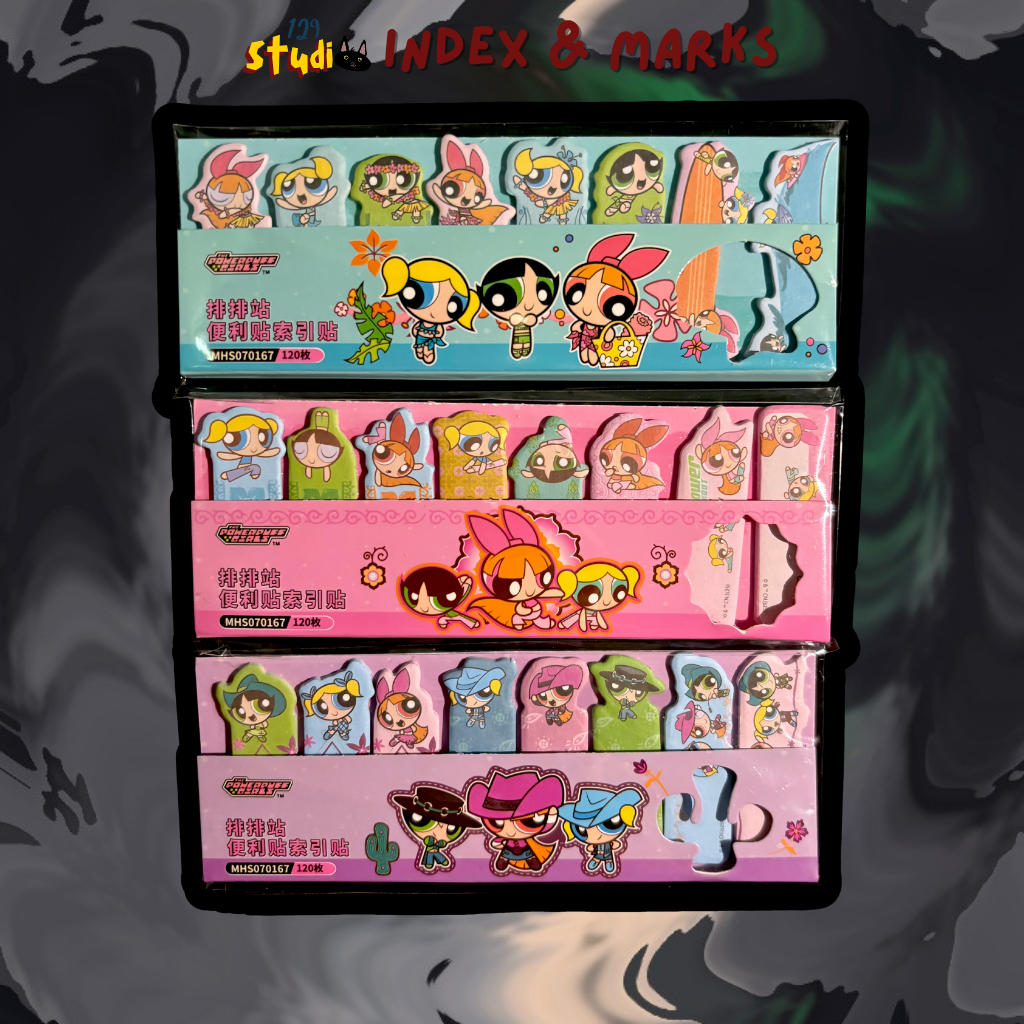 Index & Mark / Penanda / Pembatas Lucu Karakter Crayon Shinchan - Sinchan | Powerpuff Girls - 129 St