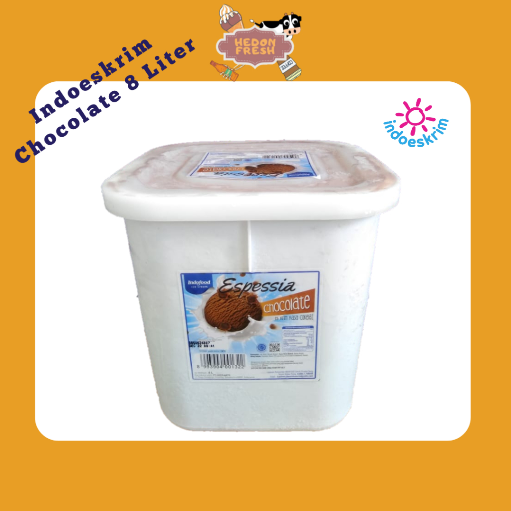 

Es Krim Indoeskrim Cokelat 8 Liter – Ice Cream Chocolate Ember (Bandung)