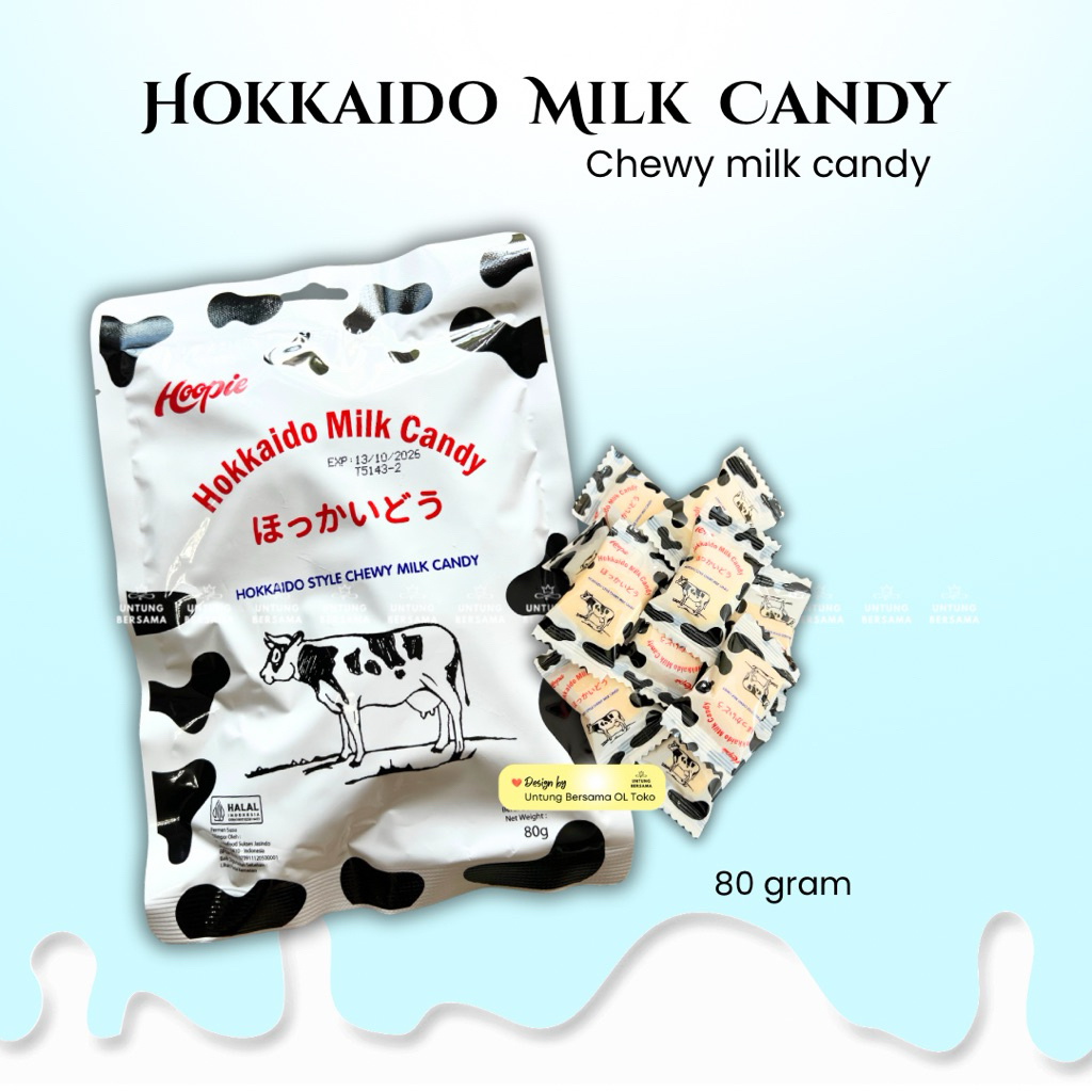 

HOOPIE Chew Hokkaido Milky Candy 80 gram