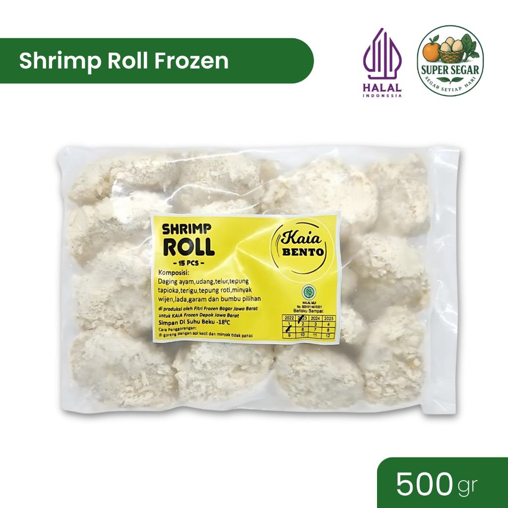 

Kaia Bento Shrimp Roll Frozen 500gr Super Segar