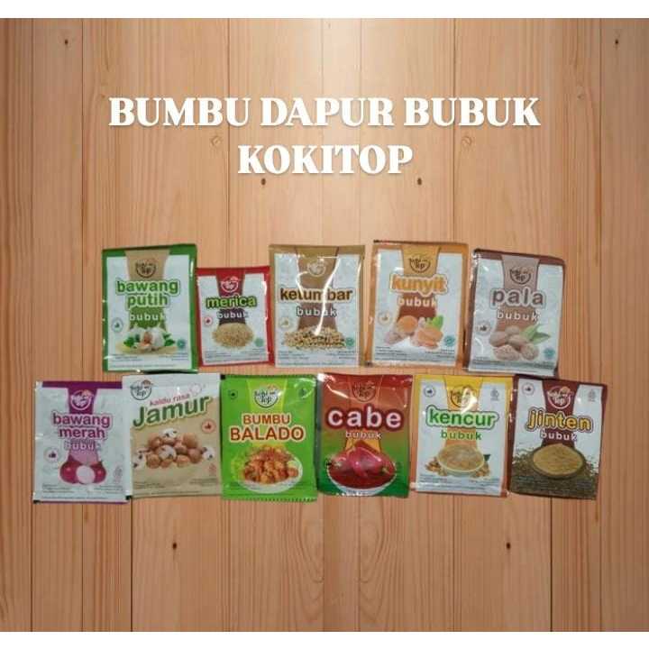 

Bumbu Dapur Instan Bubuk Kokitop ALL VARIAN PRODUK