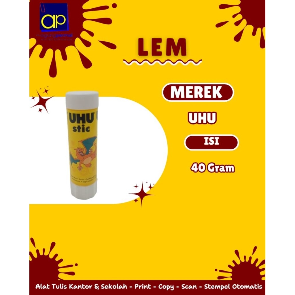 

LEM UHU STIK BESAR 40gr