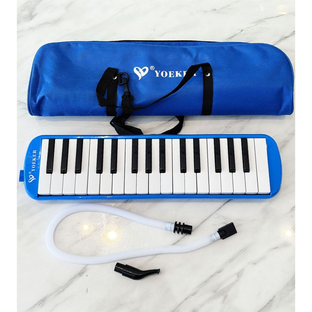 Pianika Yoeker Biru Dengan Tas