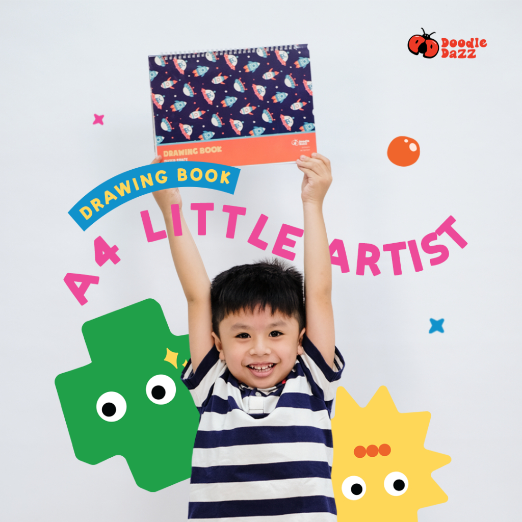 

Doodle Dazz Drawing Book Spiral A4 Little Artist (20 Lembar)| Sketch Book Buku Gambar| Buku Sketsa| Sketchbook Drawing| Buku Gambar Lucu Korea Style| Buku Mewarnai Anak anak