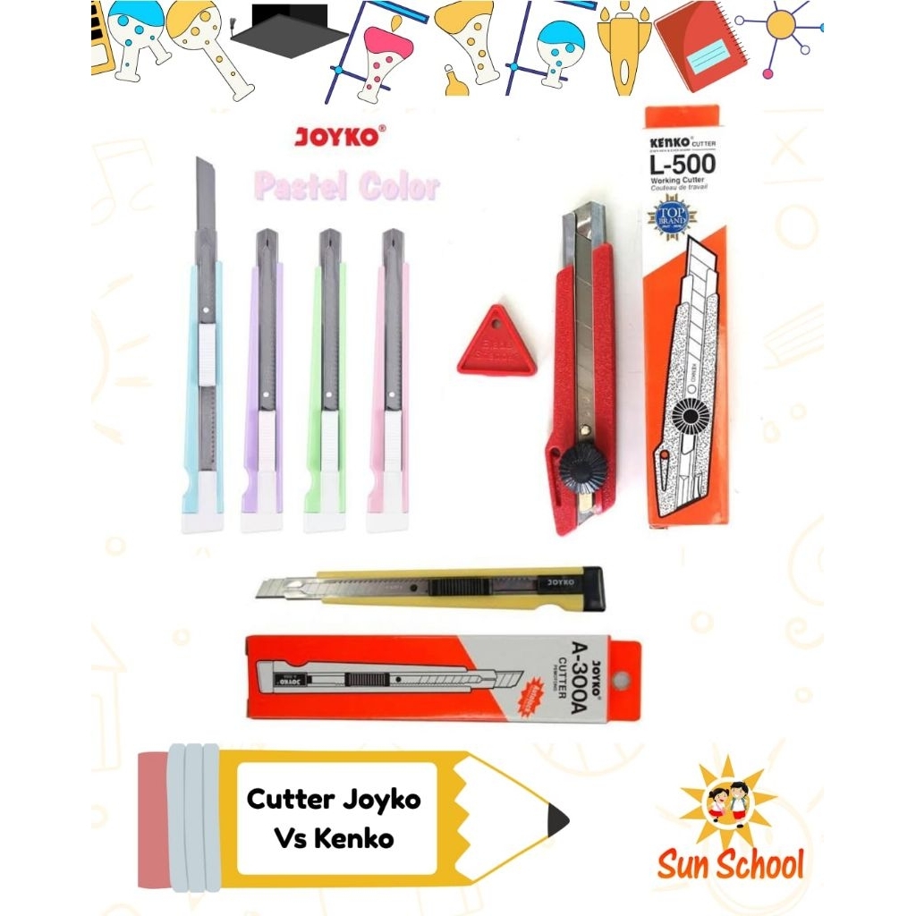 

Pisau Cutter Joyko A-300A / L-500 / A 300A