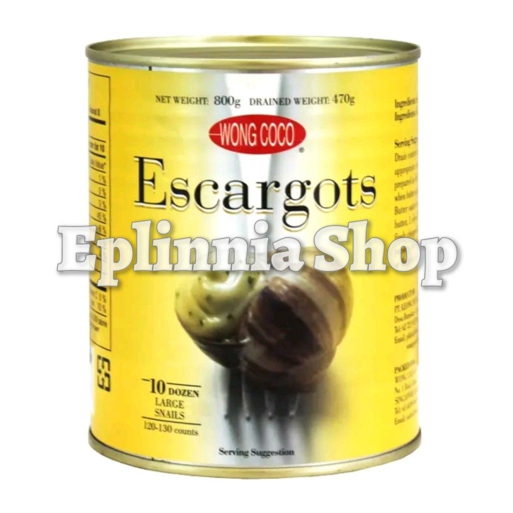 

Wong Coco Escaegots Escargot 850 gr - Keong Daging Olahan Siap Saji