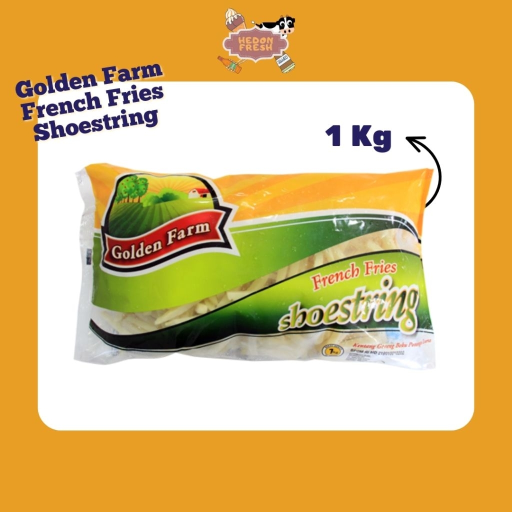 

Golden Farm French Fries Shoestring 1 kg Termurah