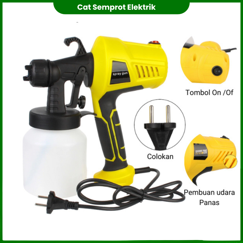 Semprotan Cat Listrik Mesin Cat Tembok kayu Besi Semprotan Cat 800Mili