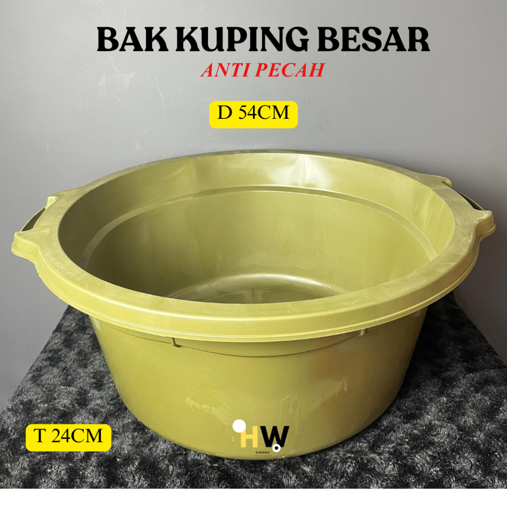 Bak Kuping Ember Plastik Jumbo Ember Cuci Baju Bak Besar ANTI PECAH Baskom Plastik Jumbo 28 Liter