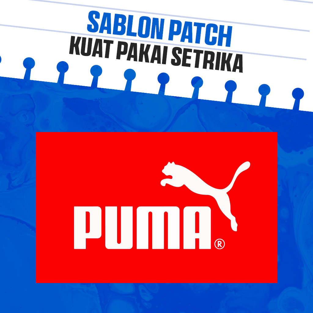 

LABEL TAG BRAND PUMA PATCH STIKER SABLON BAJU Logo Setrika / cetak print DTF POLYFLEX SABLON