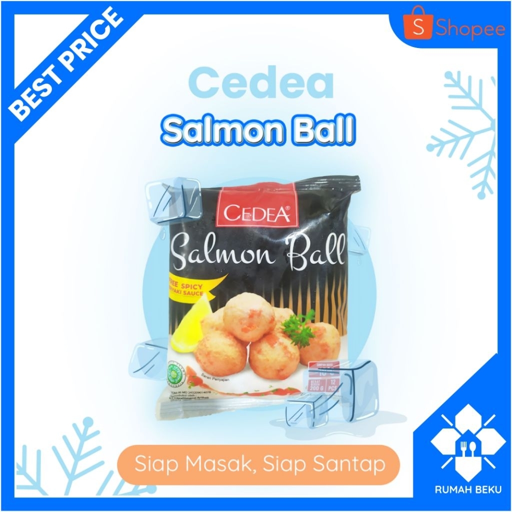 

Salmon Ball Siap Goreng - Renyah & Gurih - 200gr | Rumah Beku