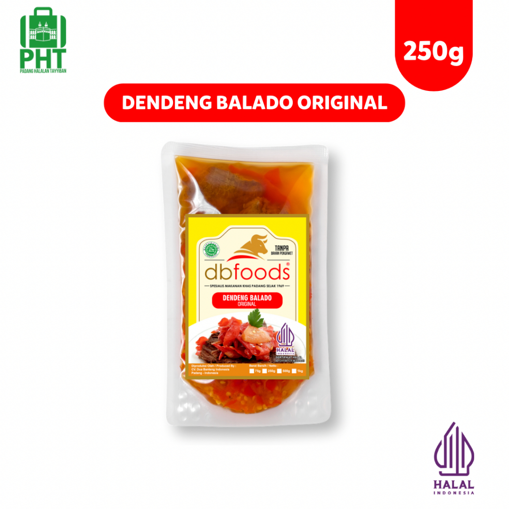 

Dendeng Balado DBFOODS 250g Original Praktis Siap Makan Asli Padang