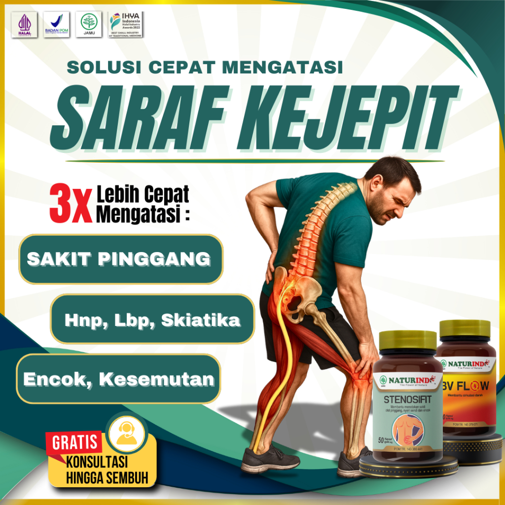 Obat Saraf Kejepit Paling Ampuh Pinggang Dan Kaki Syaraf Terjepit Sakit Bokong Sampai Kesemutan