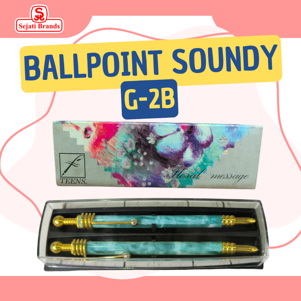 

CLEARANCE SEJATI Ballpoint Soundy G-2B | Pulpen Pensil Souvenir | Pulpen Cetek Tinta Hitam | Souvenir | Pulpen Pensil Set