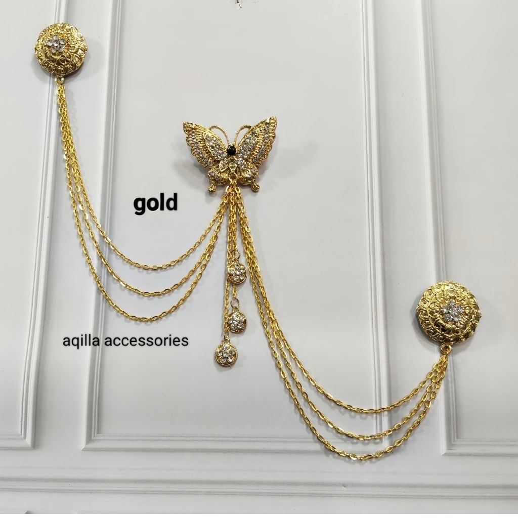 bros kebaya Jurai / bros janggan / rantai baju jas / bros rantai kebaya janggan jas pin / bros kebay