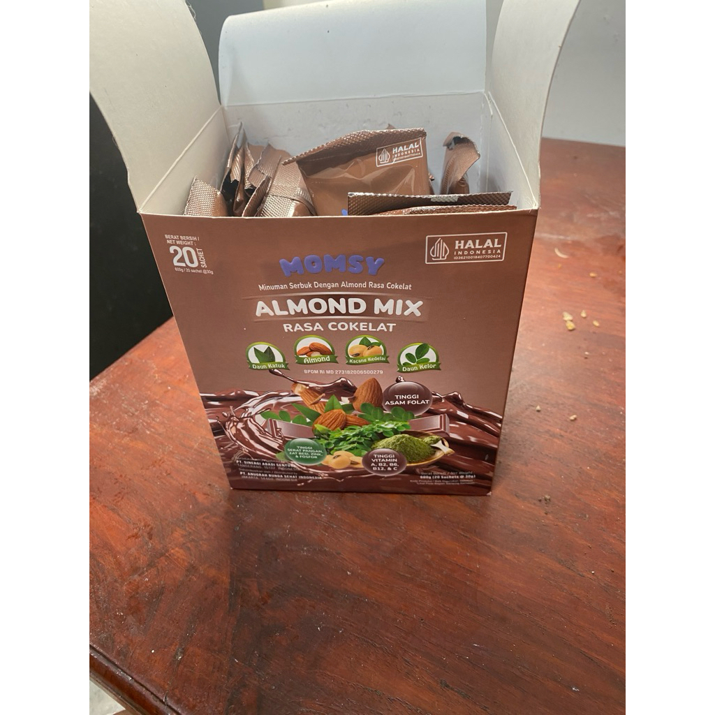 

almond mix rasa coklat