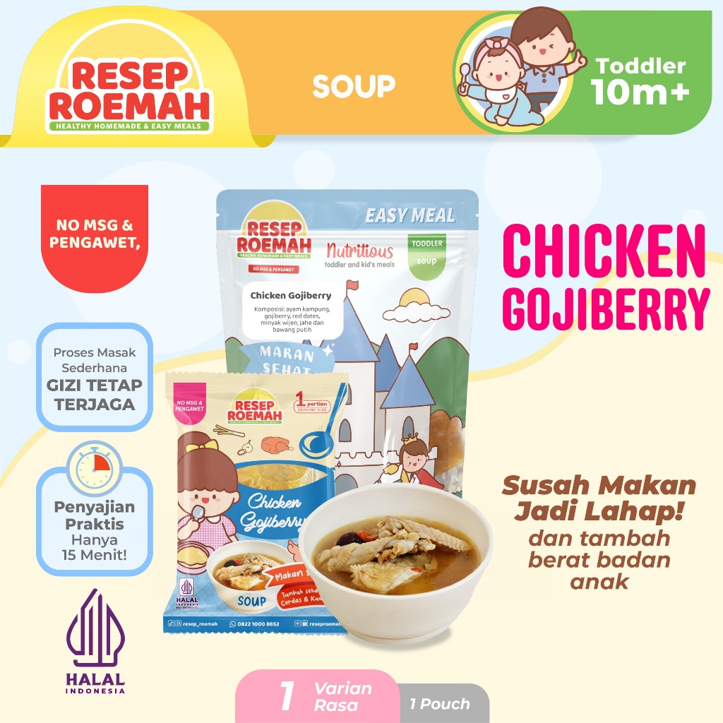 

Resep Roemah Chicken Gojiberry / Frozen Food Balita Homemade / No MSG