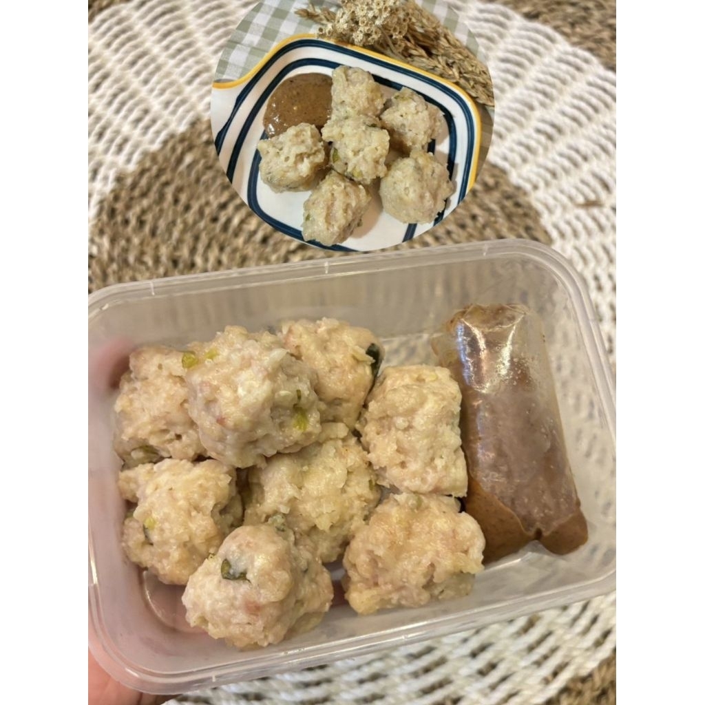 

siomay ayam bumbu kacang