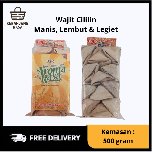 

Wajit Cililin / Wajik Bandung Ketan Kelapa Kemasan 500gr - Manis Lembut Legiet Daun Jagung
