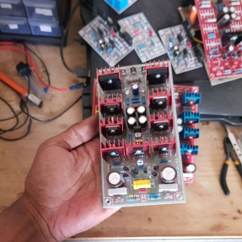 kit driver balap UVJ B3 custom. driver horeg TENAGA BADAK pcb fiber fr4