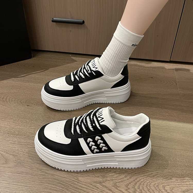 KS Sepatu Sneakers Wanita Korea sekolah sport cewek kets sekolah sepatu hitam wanita