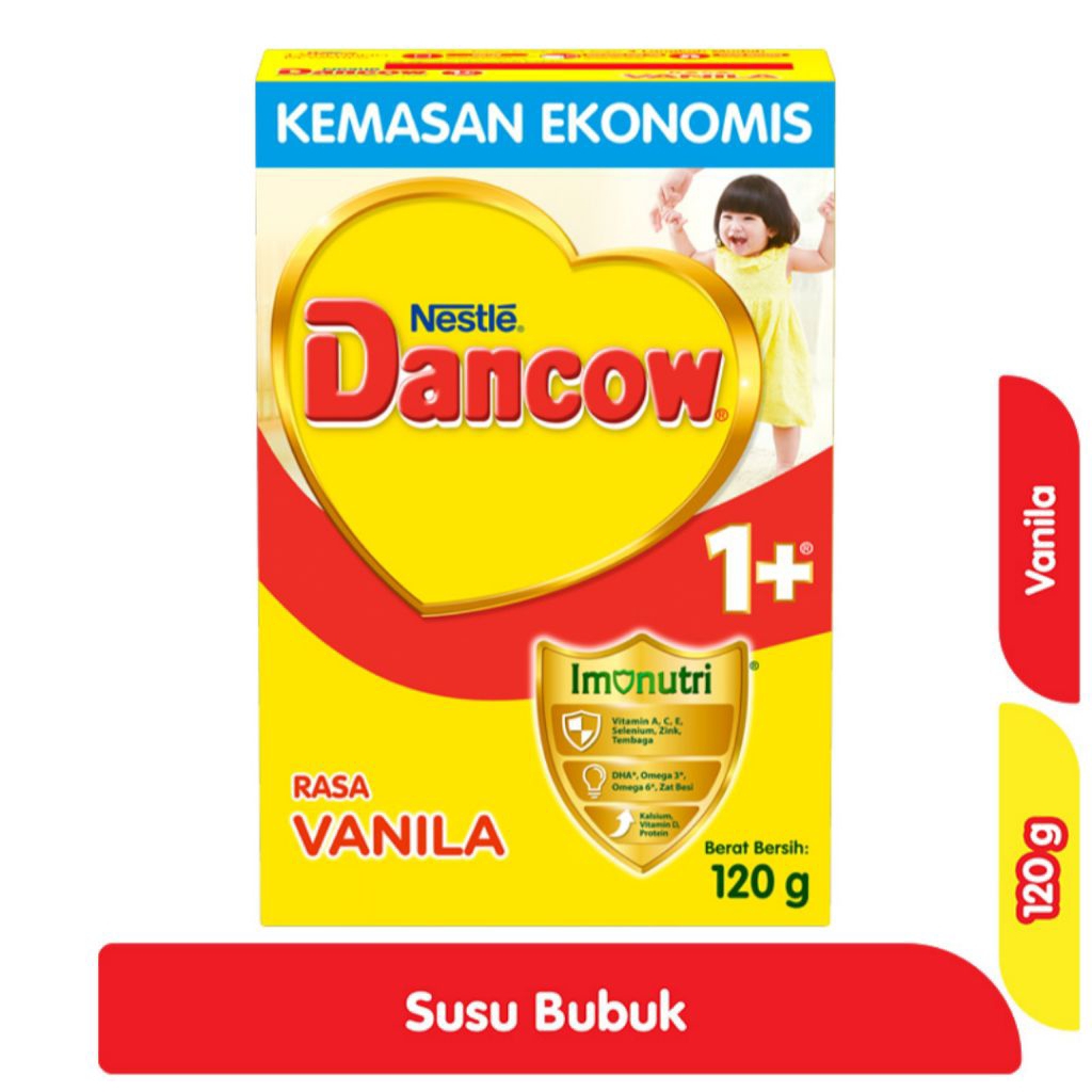 

Nestle Dancow 1+ Imunutri Pertumbuhan Usia 1-3 tahun Vanila Box 120 g