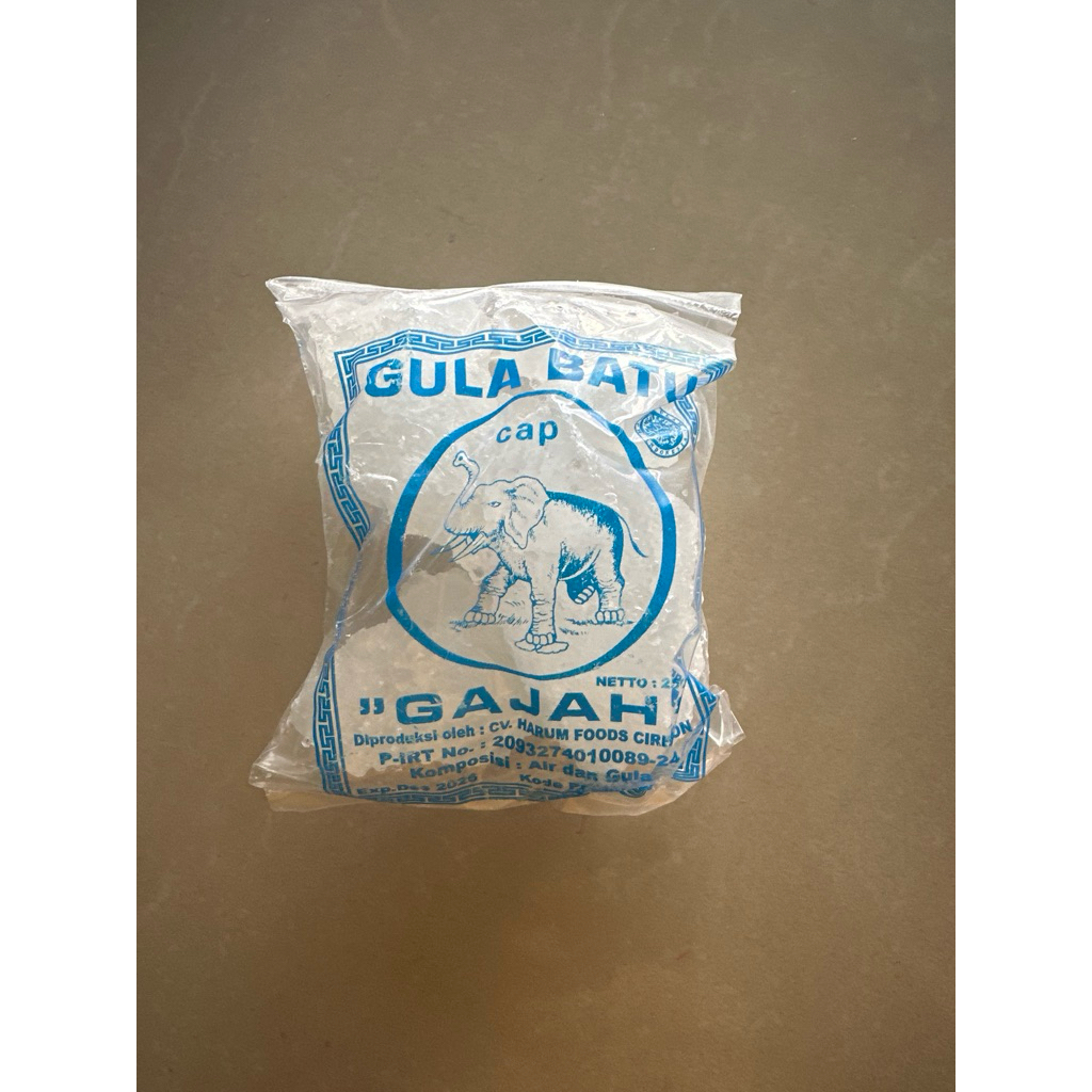 

GULA BATU CAP GAJAH 1 KG (4 BUNGKUS)