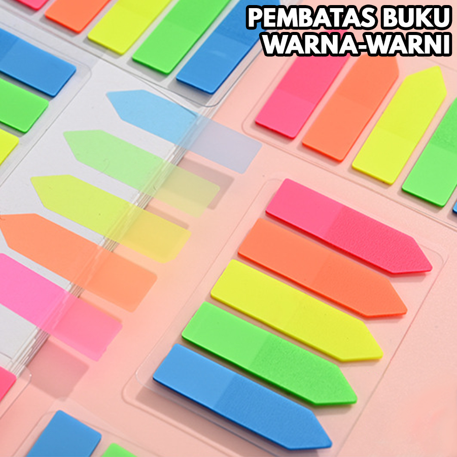 

Kertas Tempel Penanda Panah Warna Warni Set Sticky Notes Pembatas Halaman Buku BLT-06J20