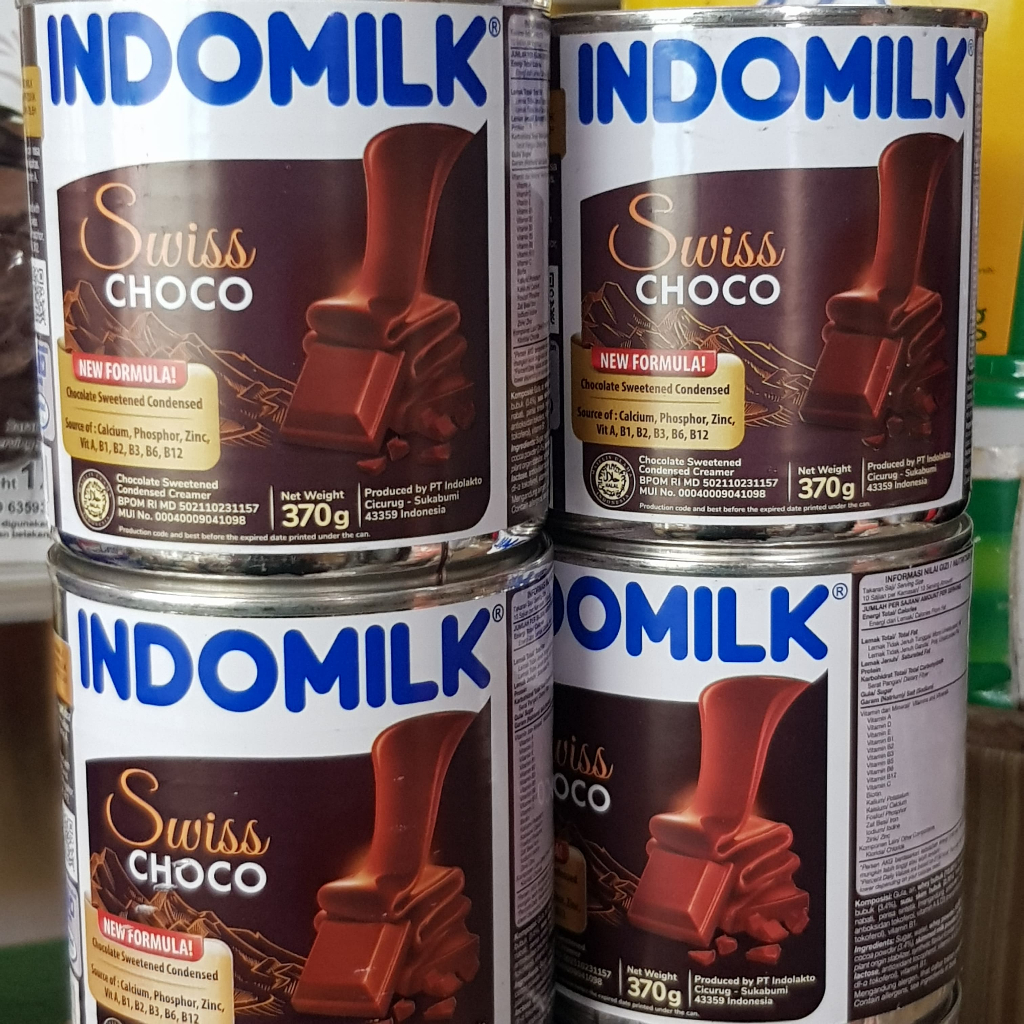 

Susu Kental Manis (SKM) Indomilk 370g - Rasa Cokelat