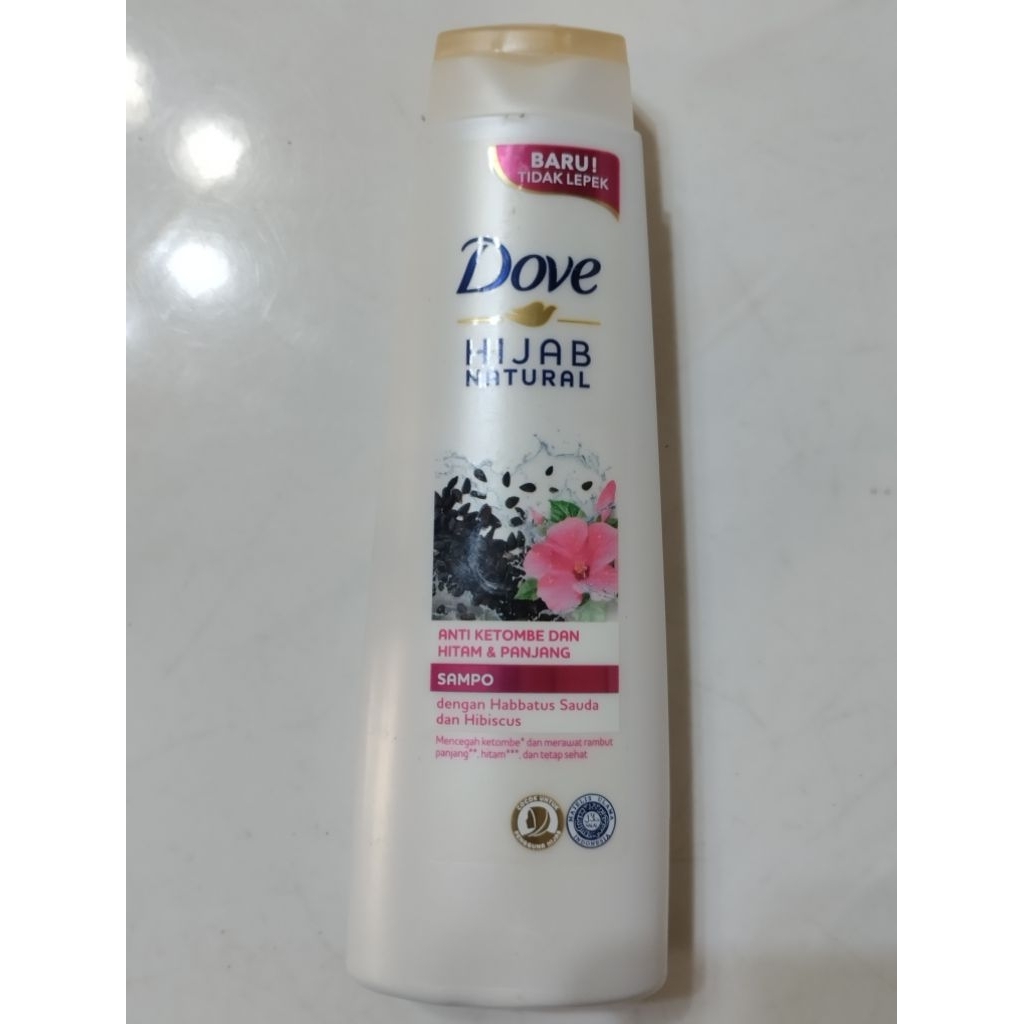 Dove Hijab Natural Anti Ketombe Dan Hitam & Panjang Shampo 135ml