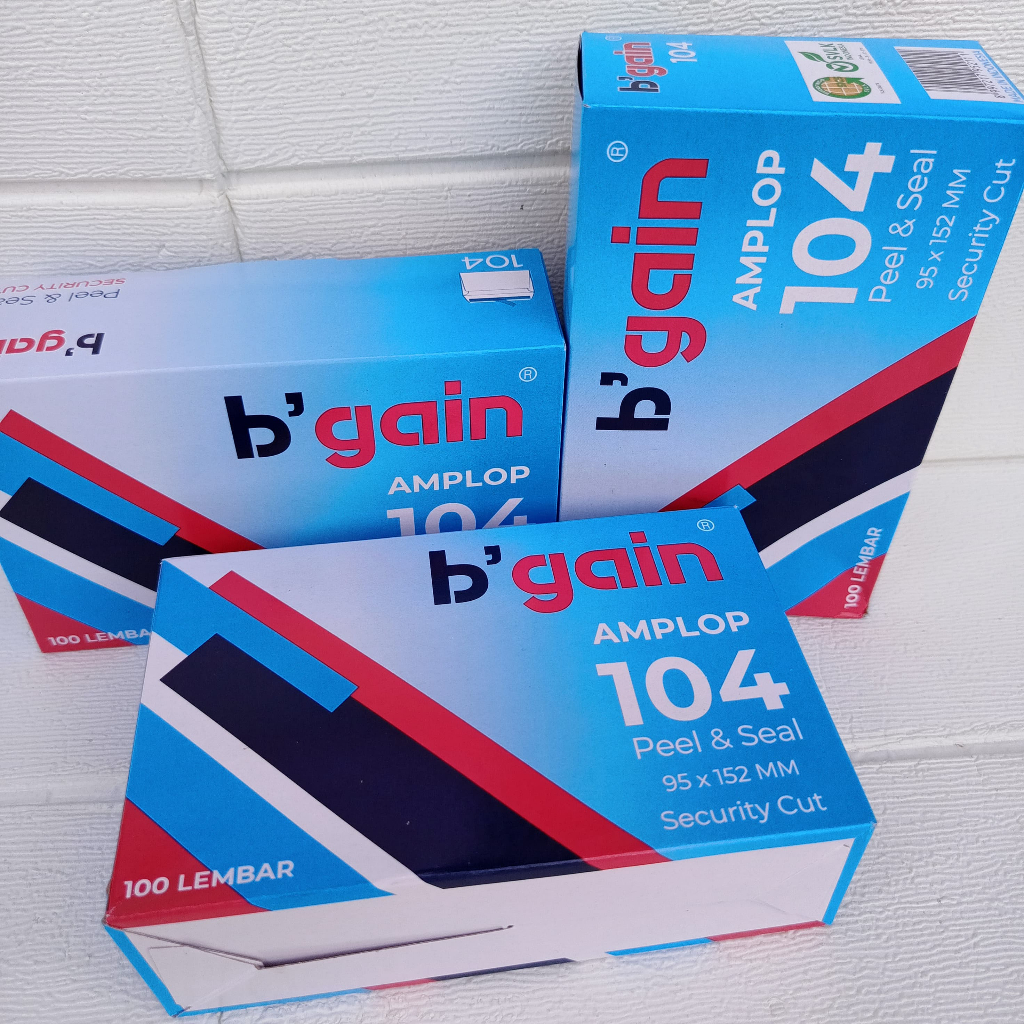 

(1 PACK=100Pcs ) AMPLOP 104 TANGGUNG + LEM