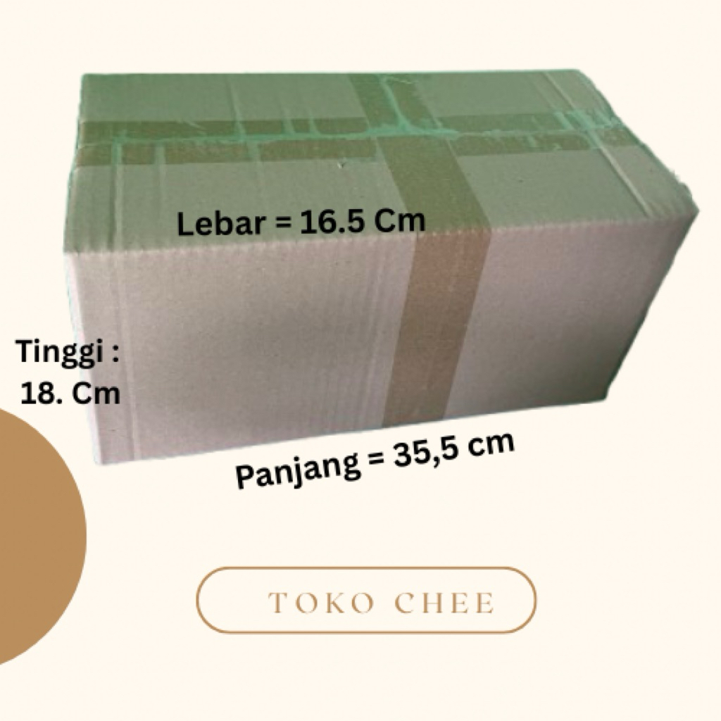 

Kardus Karton Box 35,5 x 16,5 x 18 CM Kotak Dus Packing Polos