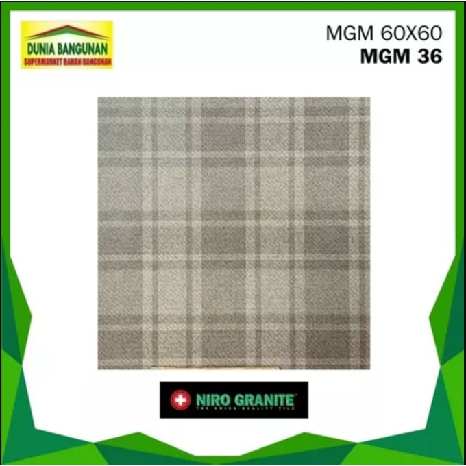 Granit 60x60 Lantai MGM 36 Niro Granite KW 1 Granit Lantai Matt/Keset Dark Brown