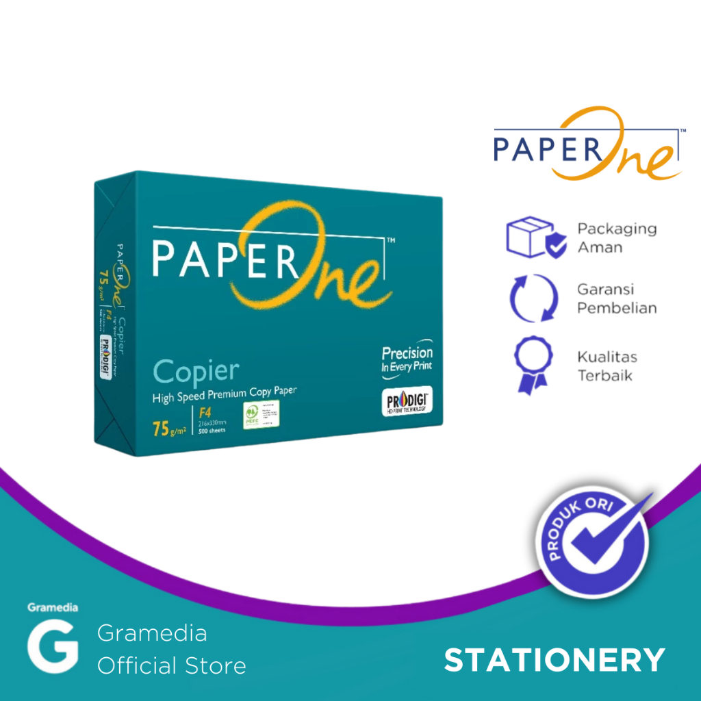 

Gramedia Pettarani - KERTAS HVS PAPER ONE FC A4 80GSM 500 SHEETS