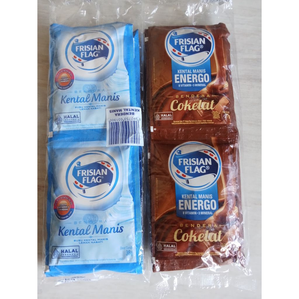 

susu bendera frisian flag renceng 6 sachet