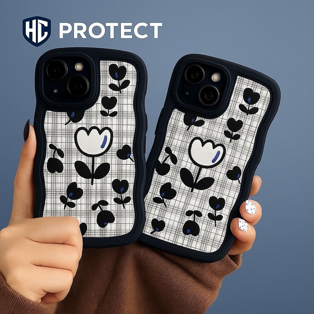 Casing Iphone XR  Motif Bunga Lucu  – HC Protect Softcase