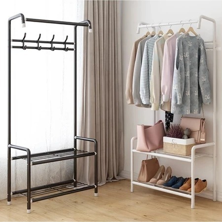 Rak Gantung Baju Topi Tas Rak Multifungsi Rak Baju Besi / Rak Estetik Rak Serbaguna Susun Rak Barang