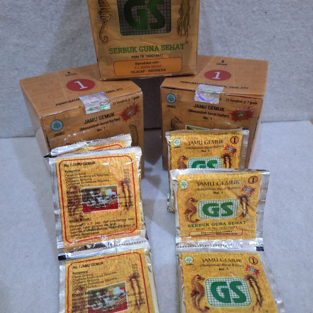 

jamu bubuk GS1 (menambah nafsu makan)